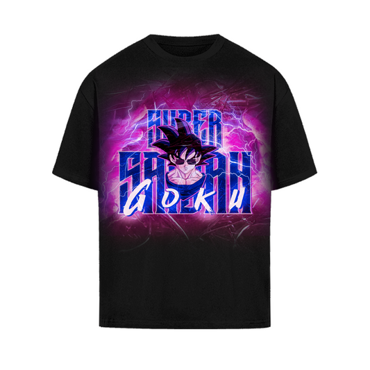Super Saiyan Surge – Goku Oversized Anime Streetwear Tee