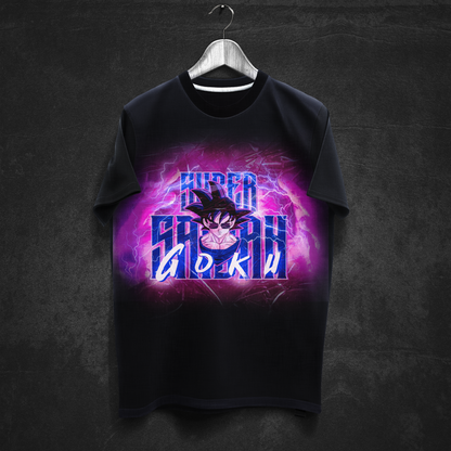 Super Saiyan Surge – Goku Oversized Anime Streetwear Tee